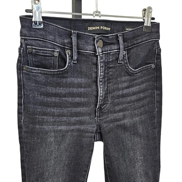 Denim Forum The Nico Mid Rise Skinny Crop Jeans  Size 24 - Picture 4 of 9